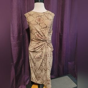 Snake Skin design sleeveless dress